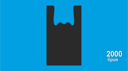 Bags type Tank top BLACK /HDPE/, 27x50